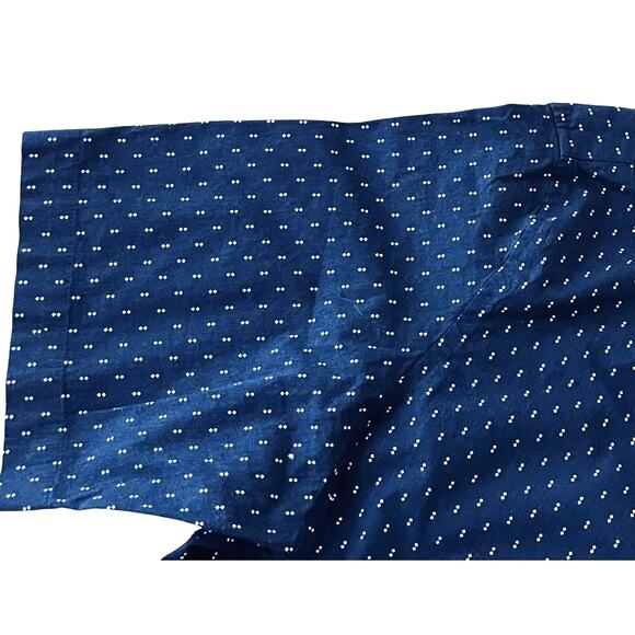 GEORGE SHORT SLV BUTTON-UP CASUAL SHIRT, MENS-XL(46-48)CLASSIC FIT, NAVY & WHITE - Picture 8 of 11